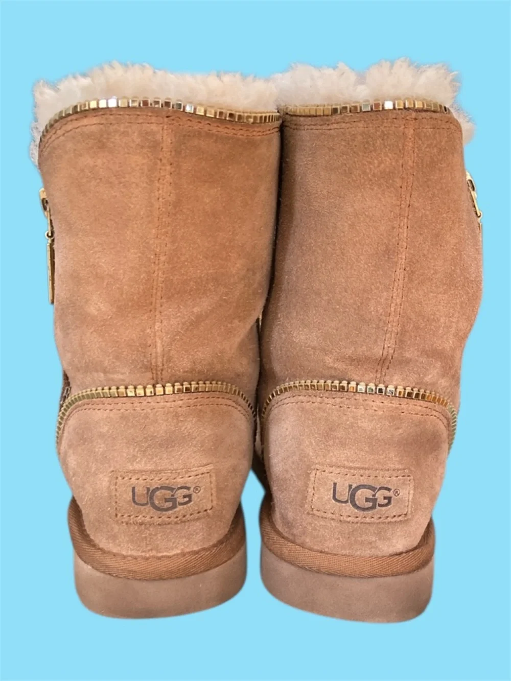 UGG Florence Chestnut Boot Kids Size 1 GUC